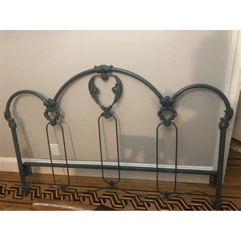 Elliots Designs Victorian Iron Bed Frame W Leaf Detailing Aptdeco