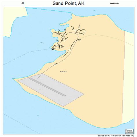 Sand Point Alaska Street Map 0267020