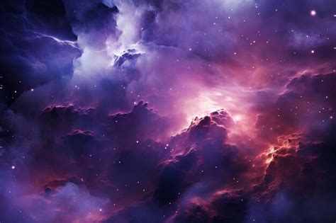 Premium AI Image | A nebula with a purple nebula