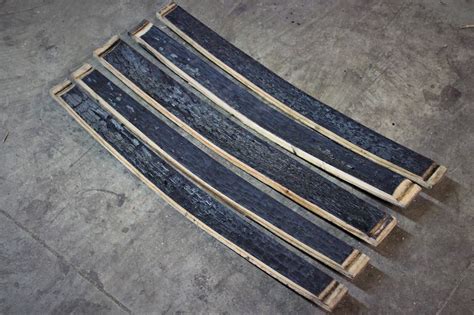 5 Pack Oak Whiskey Barrel Staves Rustic Wood Charred On Etsy