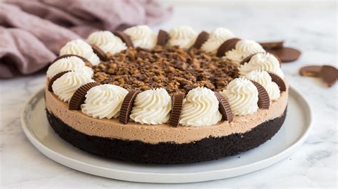 No Bake Peanut Butter Cup Cheesecake DFM DFM