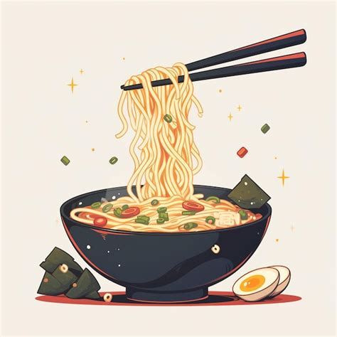 Premium Vector Singaporean Laksa And Spicy Noodle Soup