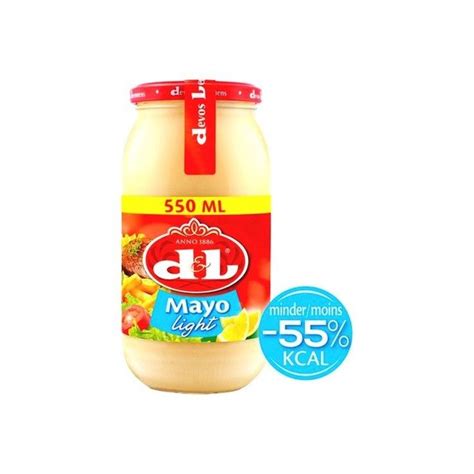 Devos Lemmens Mayo Light Citron 550 Ml Mayonnaise Light Cuisine