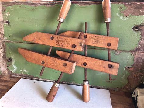 Vintage Jorgensen Adjustable Wood Clamps Set Of Woodworkers Tool