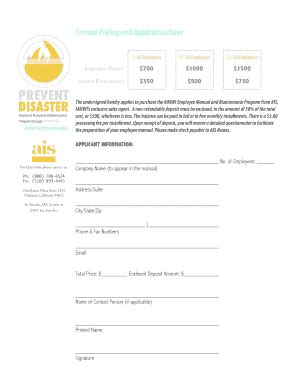 Fillable Online Current Pricing And Application Form North Ranch