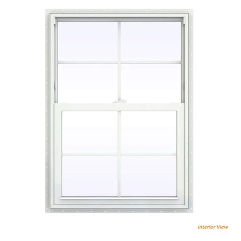 Ply Gem 35 5 In X 35 5 In 510 Series Hpsc Single Hung Vinyl Window In Beige 510 The Home Depot