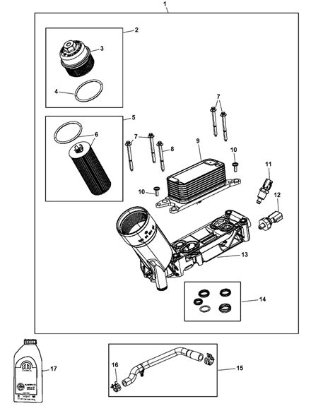 68105583AA - Genuine Mopar ADAPTER-ENGINE OIL FILTER