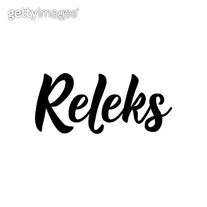 Afrikaans Text Relax Lettering Banner Calligraphy Vector