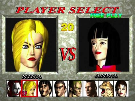 Nina Vs Anna Classic Tekken Fighter Select Screen by KyleKatarn1980 on ...