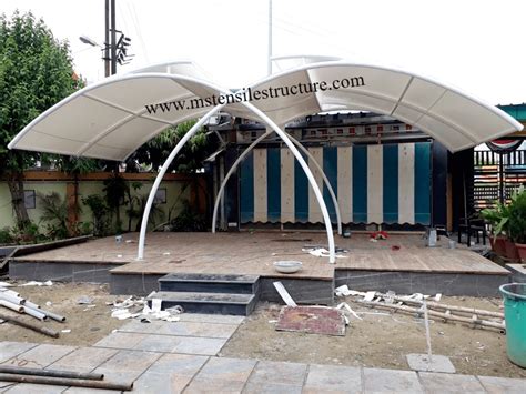 Modular PVC ENTRANCE CANOPY TENSILE STRUCTURE At Rs 320 Sq Ft In New