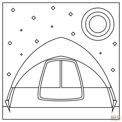 Tent Drawing For Kids