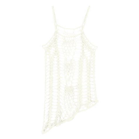 Kobiety Crochet Bikini Cover Up Crochet White XXL 13437193357 Allegro Pl