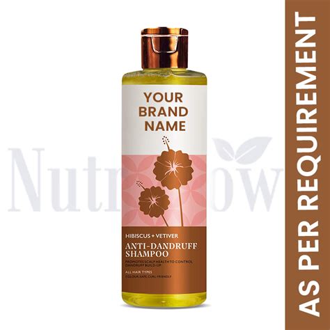 Hibiscus And Vetiver Anti Dandruff Shampoo Nutriglow Private Label