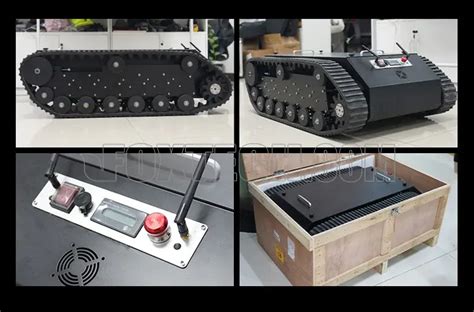 Tr Kg Payload Remote Control All Terrain Ros Crawler Tracked Chassis