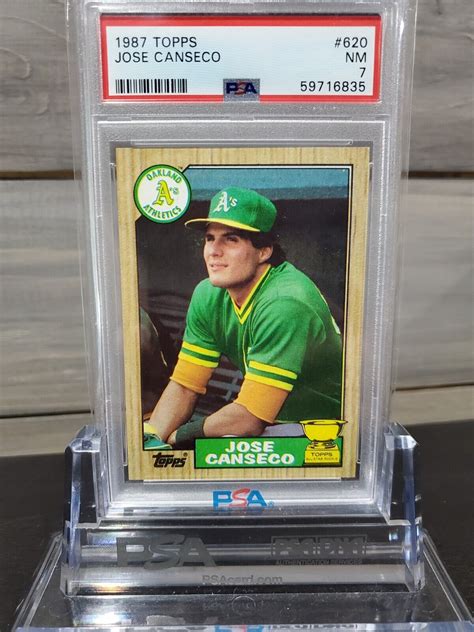 1987 Topps 620 Jose Canseco Rookie RC PSA 7 NM BRAND NEW SLAB