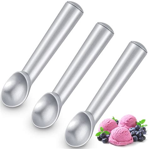 Suclain 3 Pieces Ice Cream Scoop 7 Inches Nonstick Anti Freeze Ice Cream Scooper