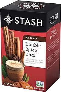 Stash Double Spice Chai Black Tea Bags Count Boxes Pack Of