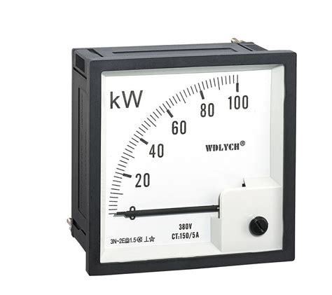 72 72mm 3p4w Analogue Panel Power Meter Direct Acting Indicating