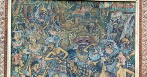 Lukisan Tradisional Bali Tua Karya Made Gara Jual Beli Barang Antik