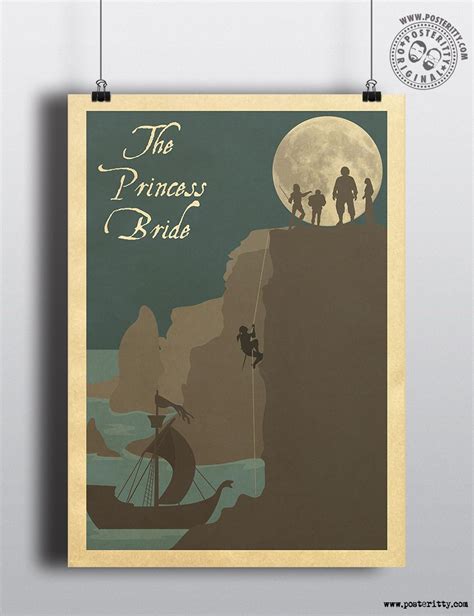 Princess Bride Cliffs Of Insanity Minimalist Movie Poster