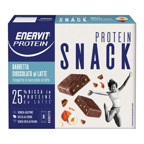 Enervit Protein Snack Cioccolato Latte 8 Barrette Farmacie Vigorito