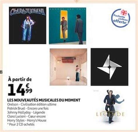 Promo Les Nouveaut S Musicales Du Moment Chez Auchan Icatalogue Fr