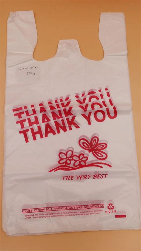 Plastic Thank You Bags Wholesale Iucn Water