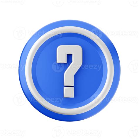 3d Question Mark Icon Render Illustration 22051601 Png