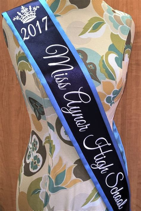 Personalized School Sash Homecoming Sash Pageant Sash