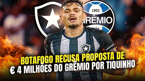 🔥tiquinho Soares Fica No Botafogo E Recusa Proposta MilionÁria Do GrÊmio Youtube