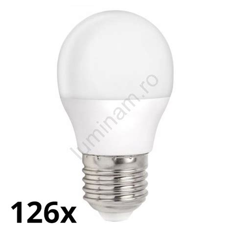 SET 126x Bec LED P45 E27 11W 230V 2700K Luminam