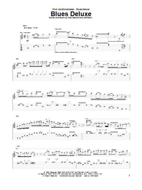 Blues Deluxe By Joe Bonamassa Guitar Tab Guitar Instructor