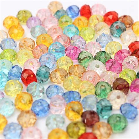 100pcs Mixed Color Round Crystal Loose Spacer Beads Diy Jewelry At Banggood Sold Out