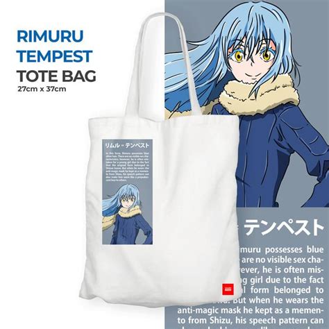 Jual RIMURU TEMPEST Tote Bag Kanvas Anime Slime Merchandise Wibu