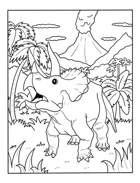 Realistic Dinosaur Coloring Pages - Free Printable For Kids