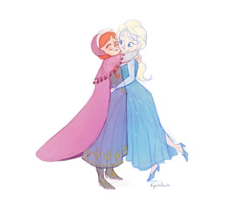 Anna And Elsa Hugging – Telegraph