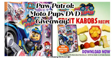 Paw Patrol: Moto Pups – #Giveaway & Recipe | the Disney Driven Life