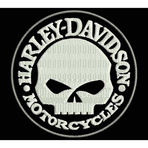 Parche Bordado Harley Davidson Calavera Parches Y Bordados