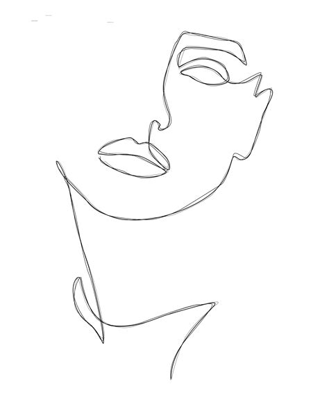 Abstraktezeichnungen Abstract Face Art Line Art Drawings Outline Art