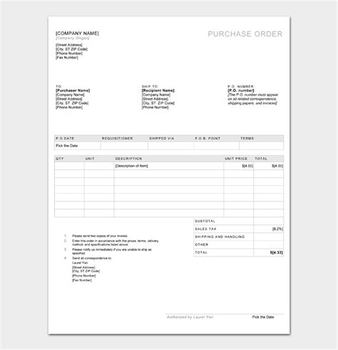 Purchase Order Format In Excel Sample Templates Sample Templates Bb