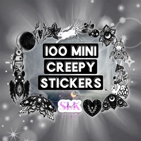 Creepy Stickers - Etsy