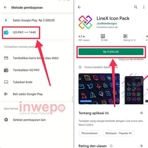 Cara Beli Aplikasi Game Di Google Play Dengan Gopay Inwepo