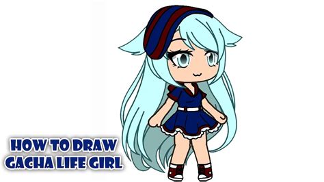 How To Draw Gacha Life Girl Character 6 Youtube