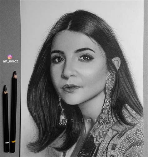 Update More Than 62 Anushka Sharma Pencil Sketch Best Seven Edu Vn