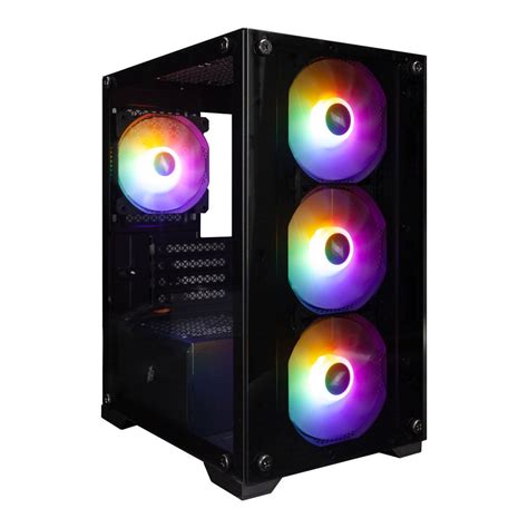 Корпус для ПК 1STPLAYER Midi Tower Micro ATX без БП стекло черный X2