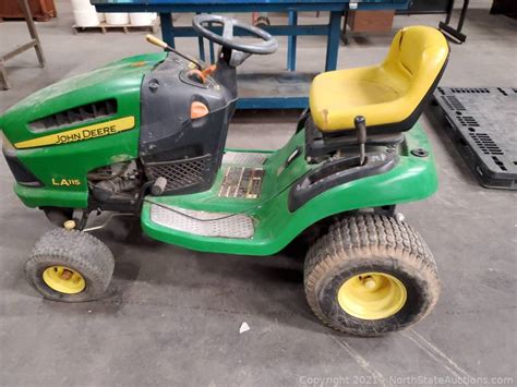 North State Auctions Auction Hoppy Spring Home Auction Item John Deere La115 Riding Lawn Mower