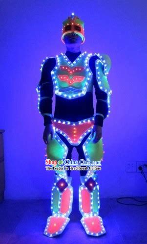 Custom Made EL Wire Luminous Costumes Complete Set