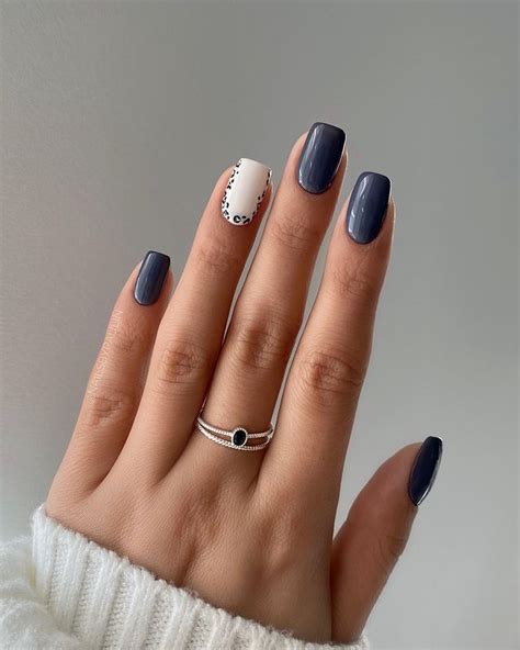 60 Best Winter 2023 Nails To Inspire You Nail Designs Navy Nails