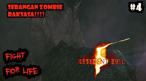 Melawan Zombie Raksasa Resident Evil Indonesia Youtube