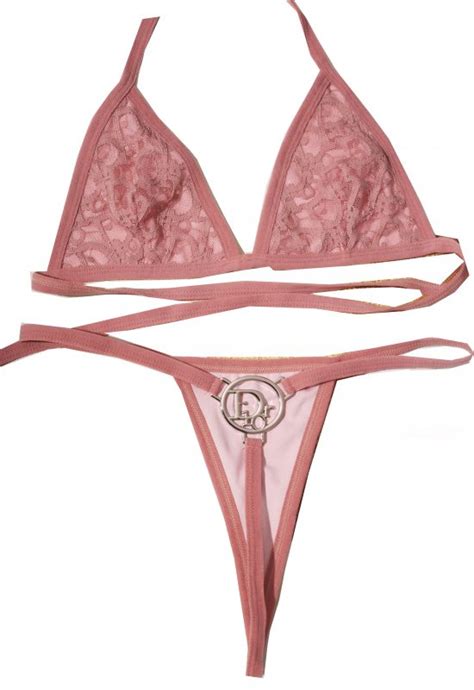 Dior Lace Pink Bikini Set ARTLXRY LONDON